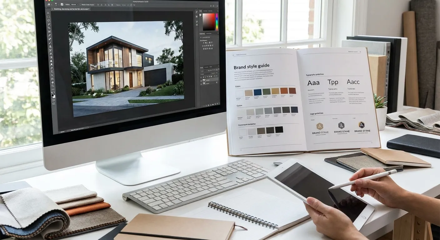 Cómo igualar renders con IA a una guía de estilo de marca para clientes comerciales
