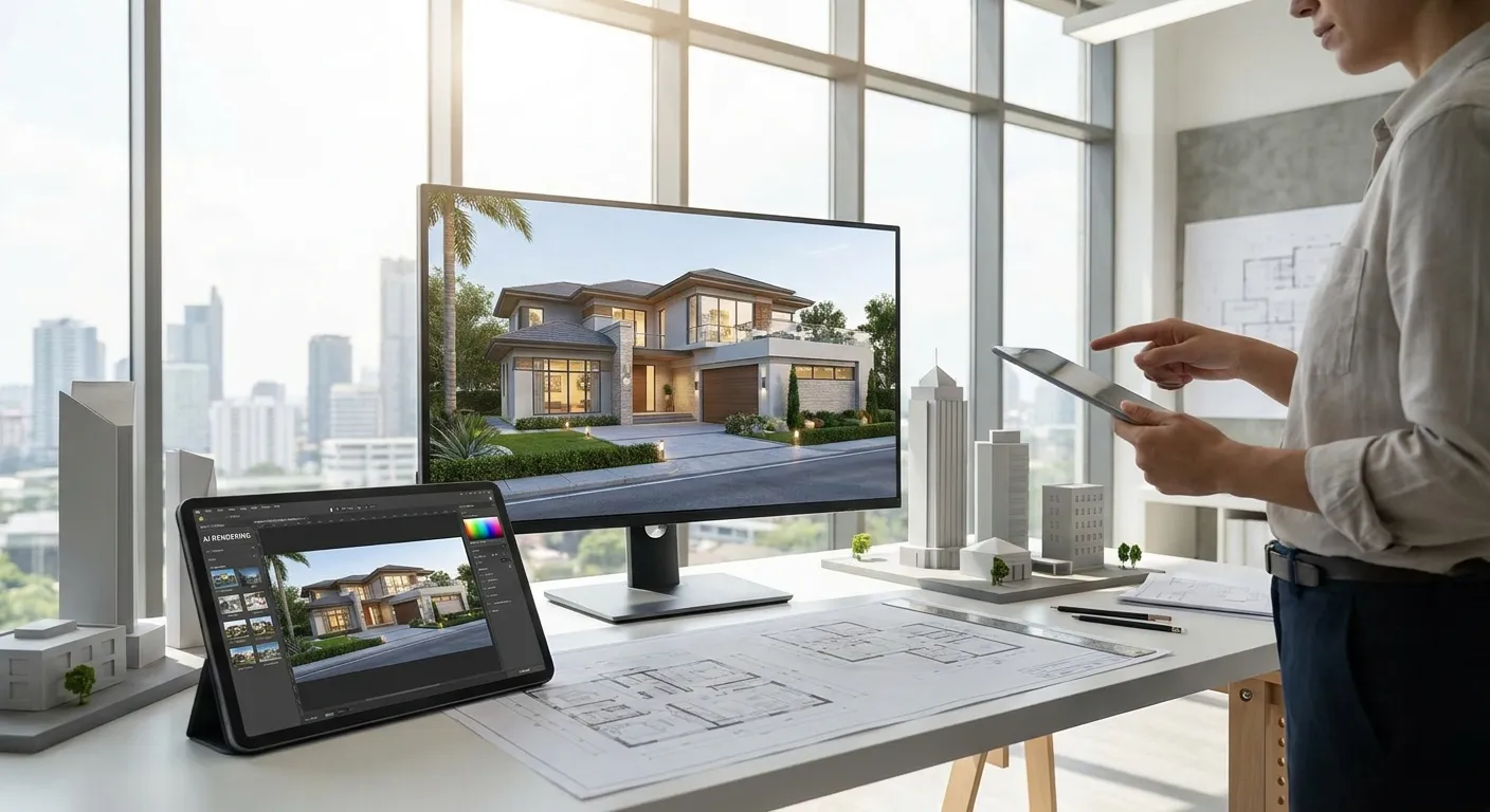 Mejor software de renderizado con IA para agentes inmobiliarios