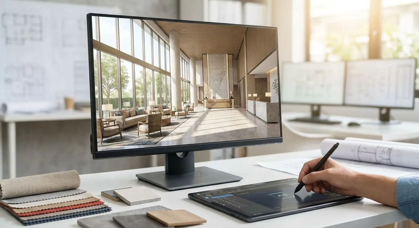 Best AI rendering software for hospitality design firms