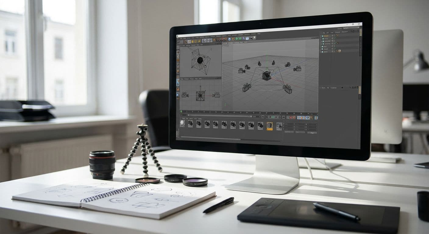 How to prepare multiple camera angles for one AI rendering pass
