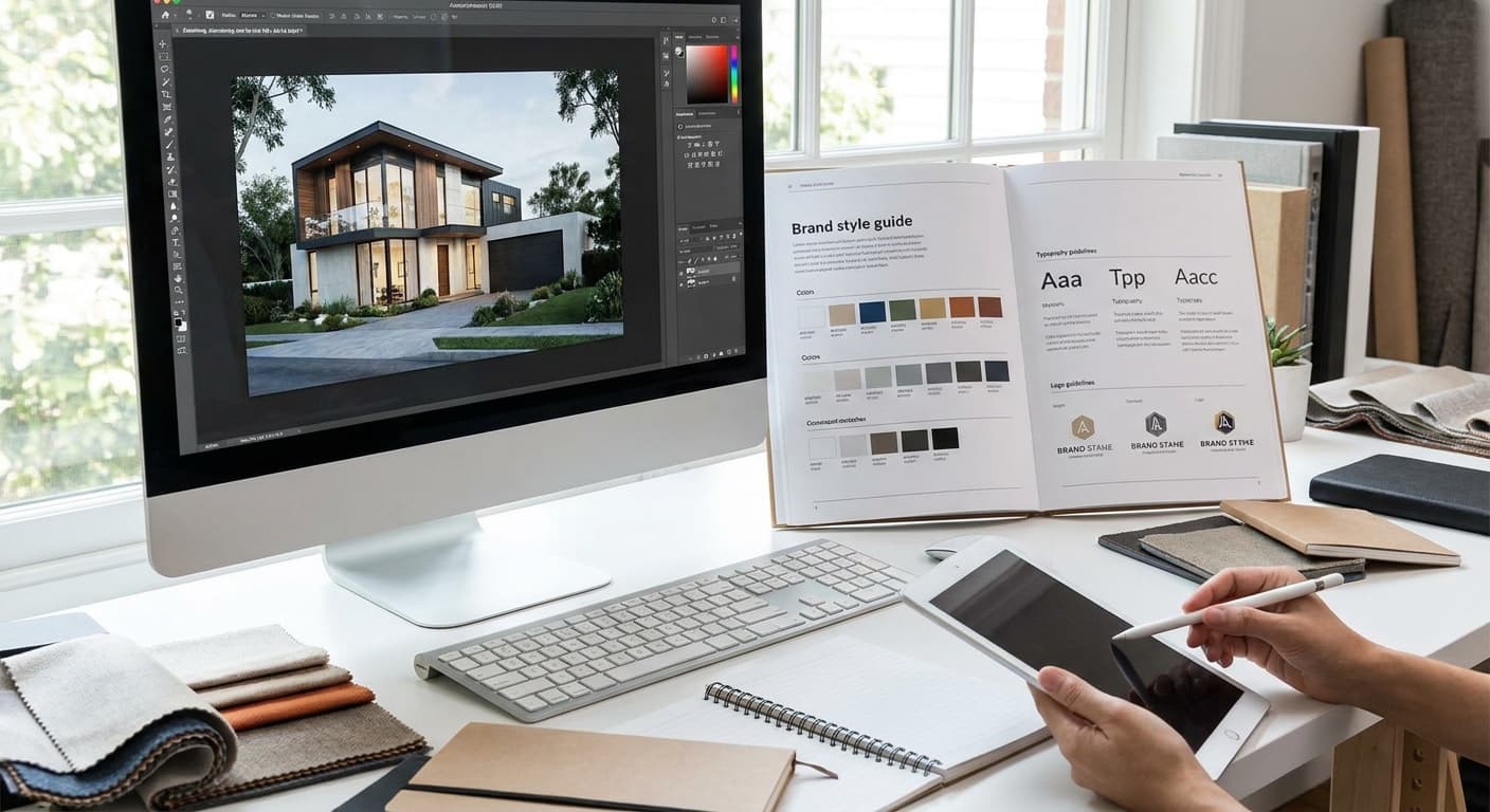 How to match AI renders to a brand style guide for commercial clients