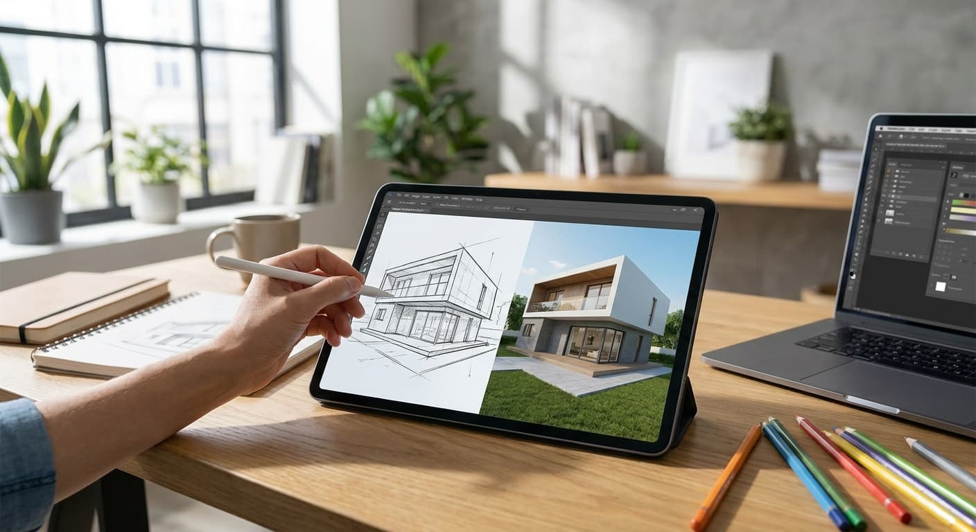Best AI tools for turning sketches into renders