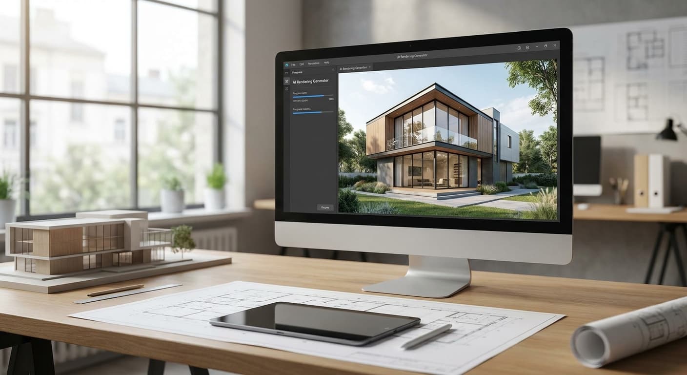 Best AI render generator for architecture presentations