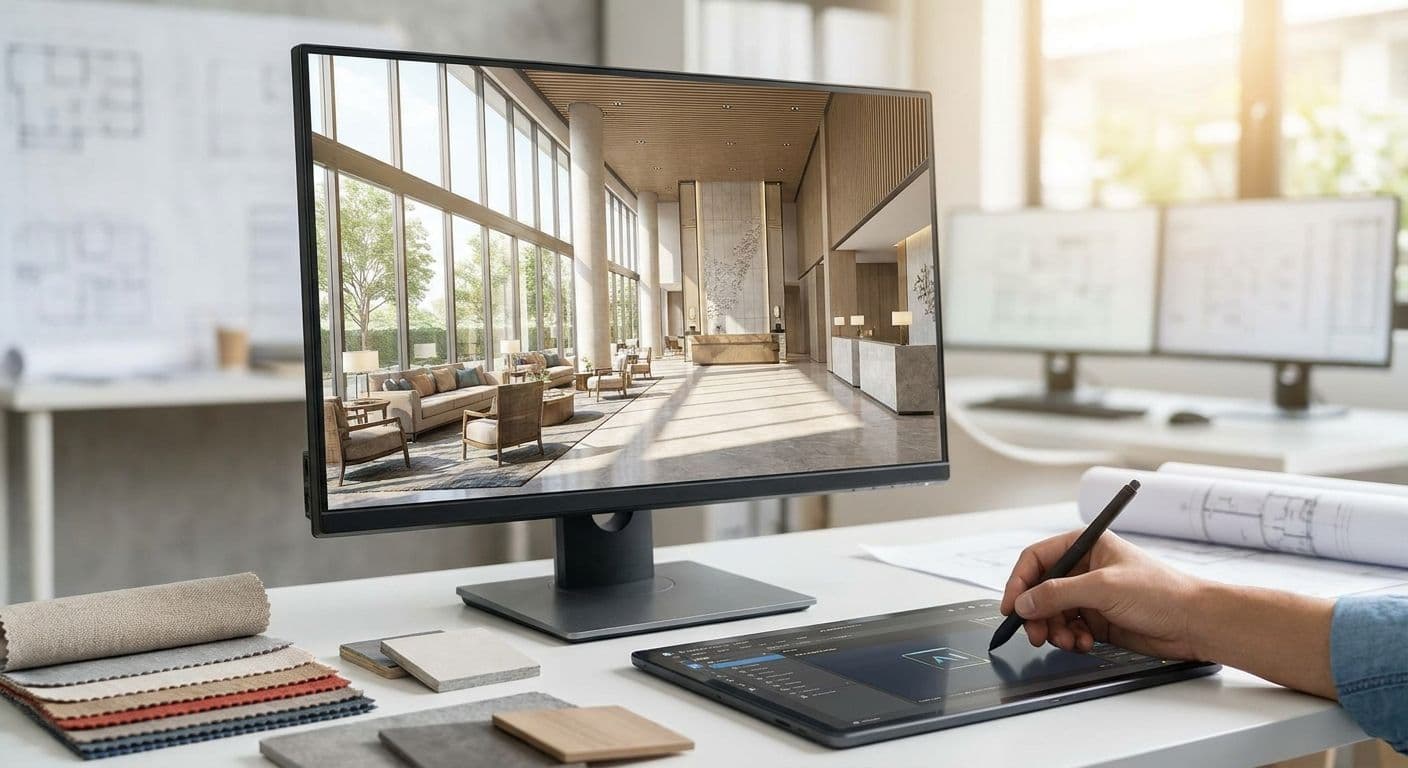 Best AI rendering software for hospitality design firms