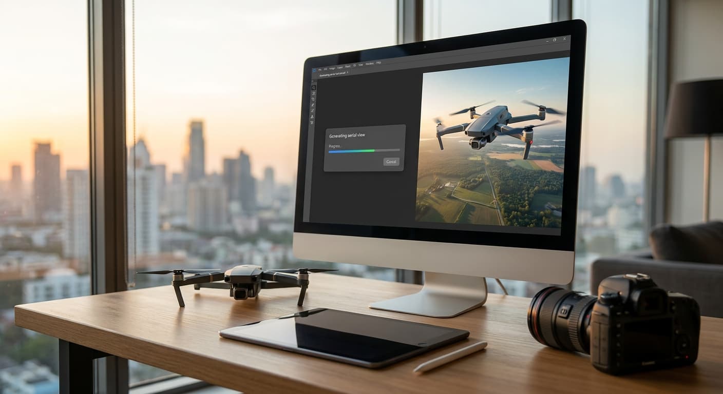 How to render aerial and drone-view perspectives with AI